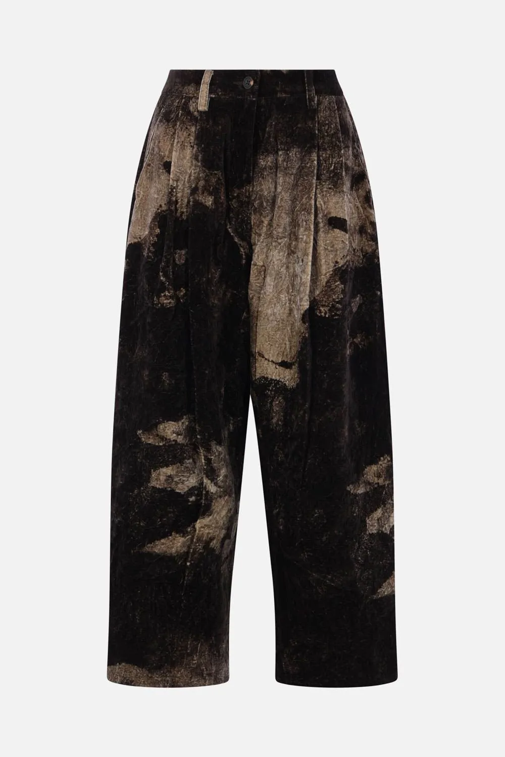 Pleated Wide-Leg Pants