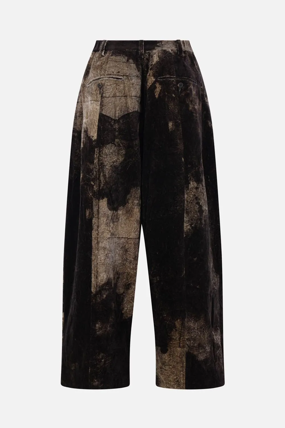 Pleated Wide-Leg Pants