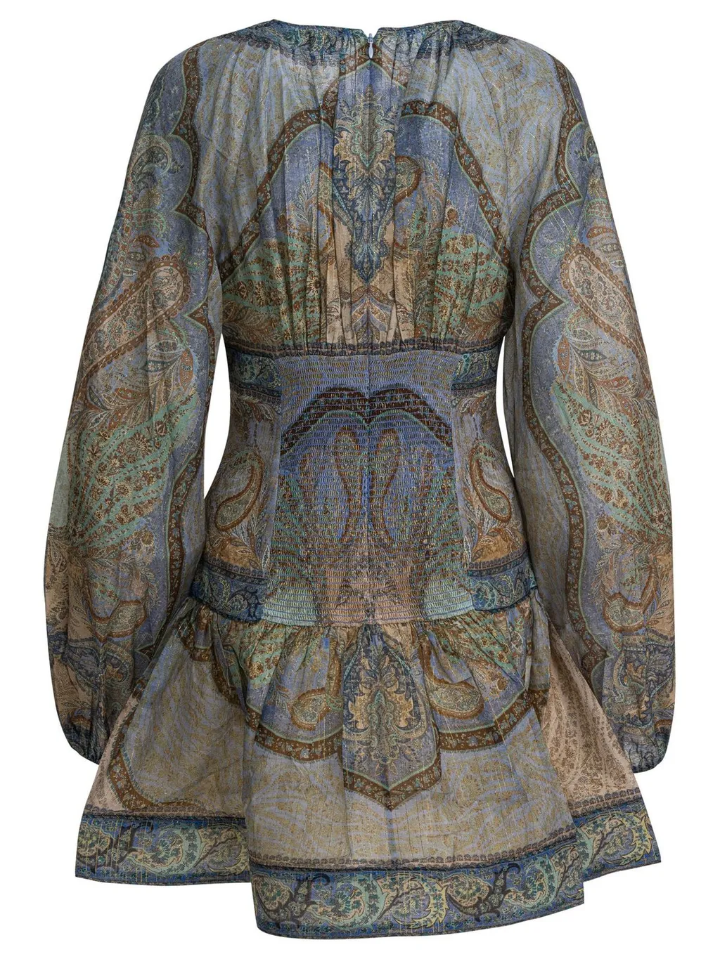 Paisley Print Mini Dress
