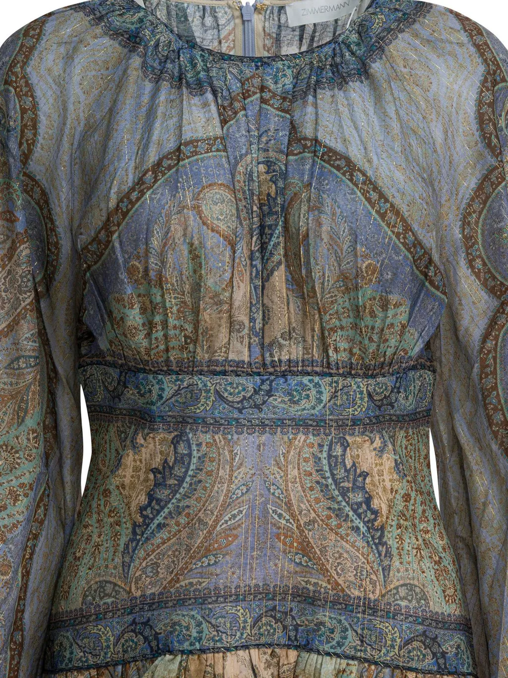 Paisley Print Mini Dress