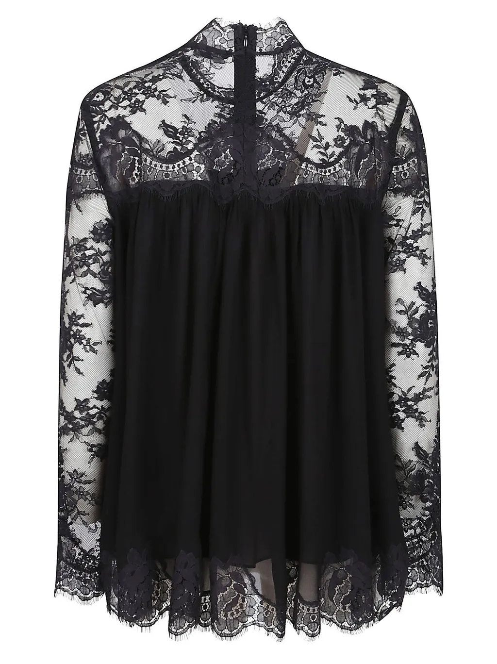 Lace Trimmed Blouse