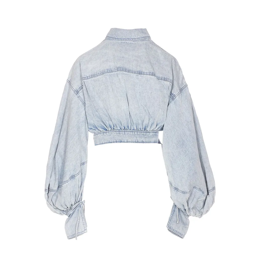 Denim Wrap Shirt