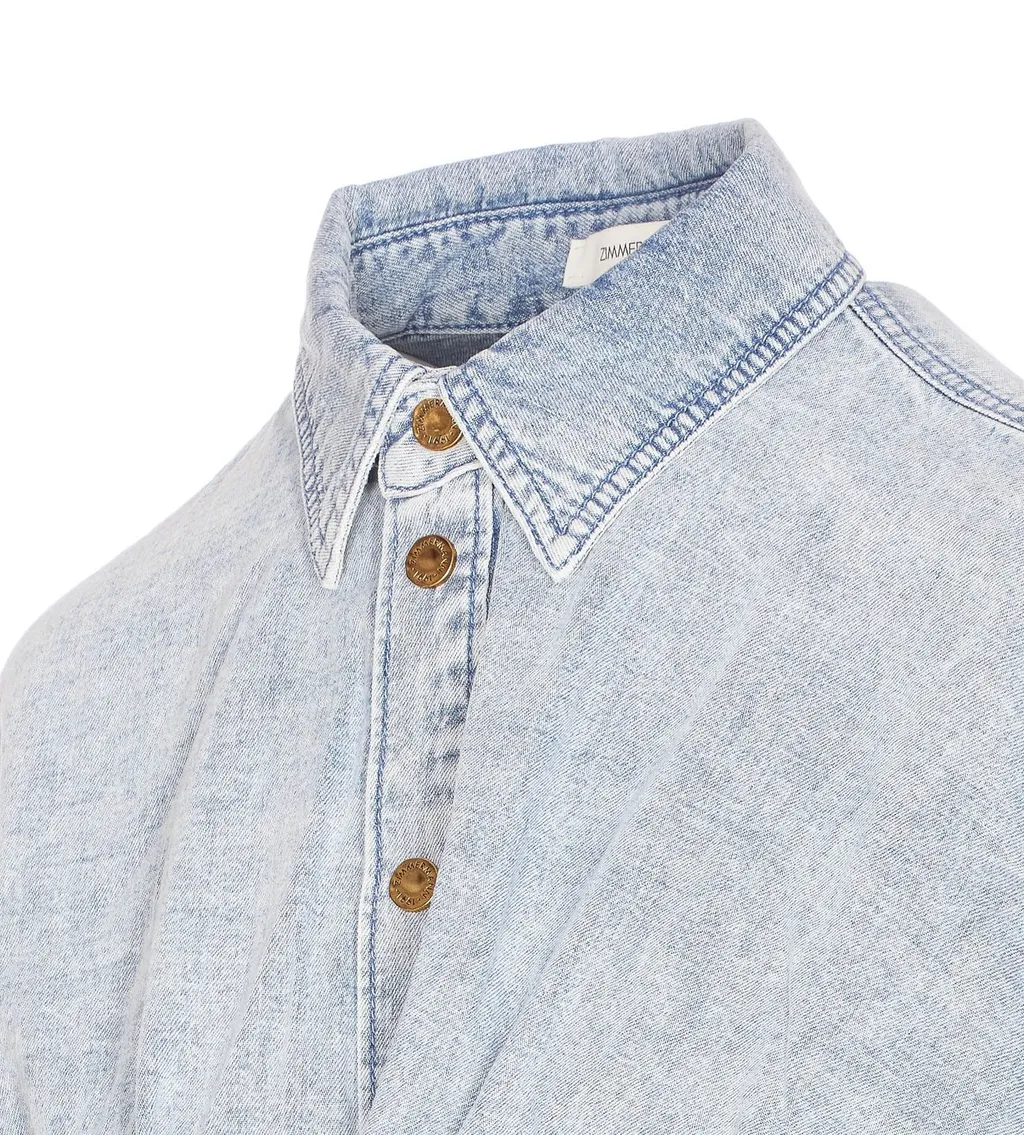 Denim Wrap Shirt