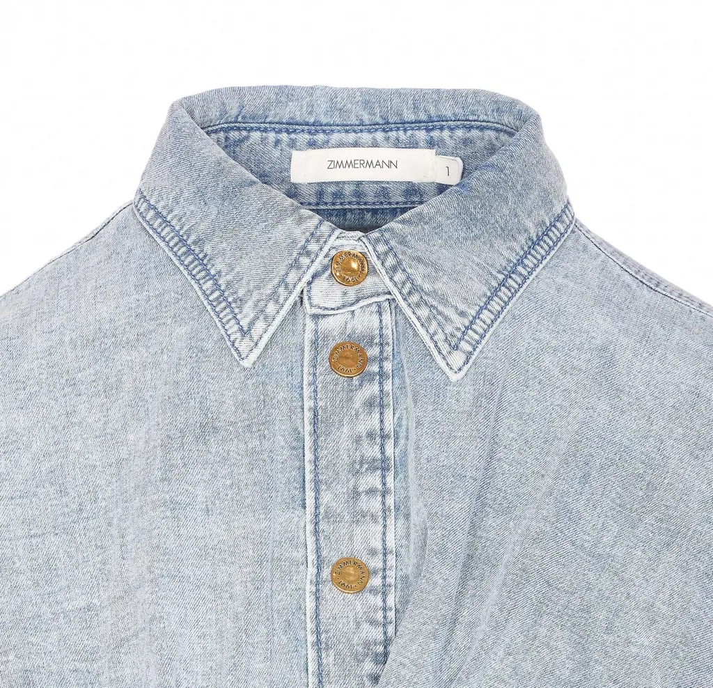 Denim Wrap Shirt
