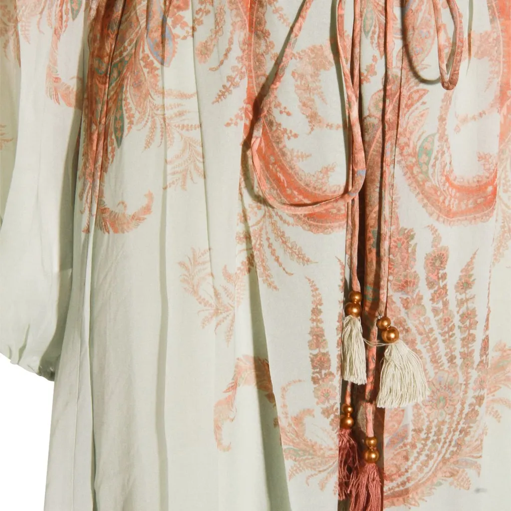 Paisley Print Maxi Dress