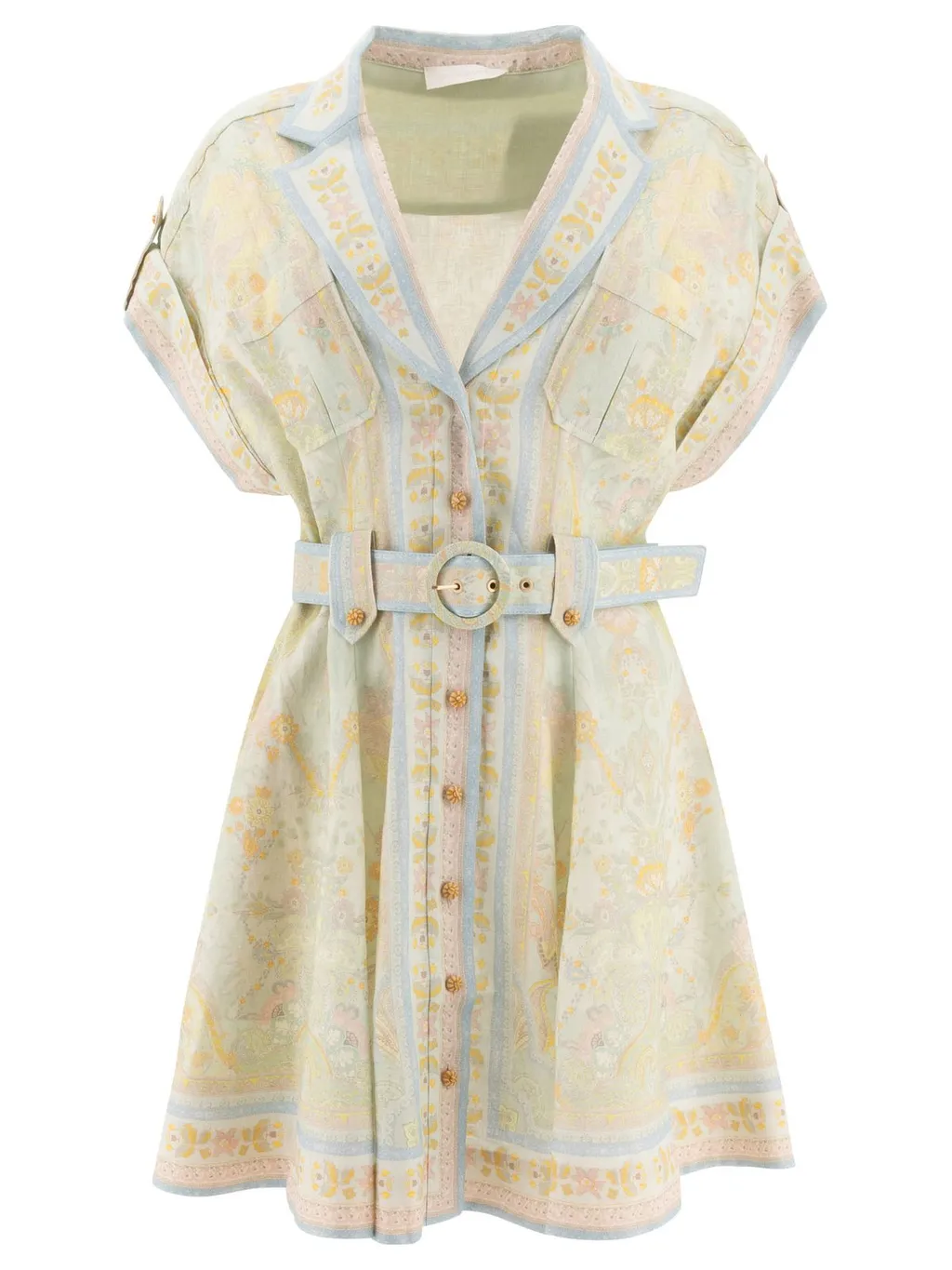 Embroidered Mini Dress