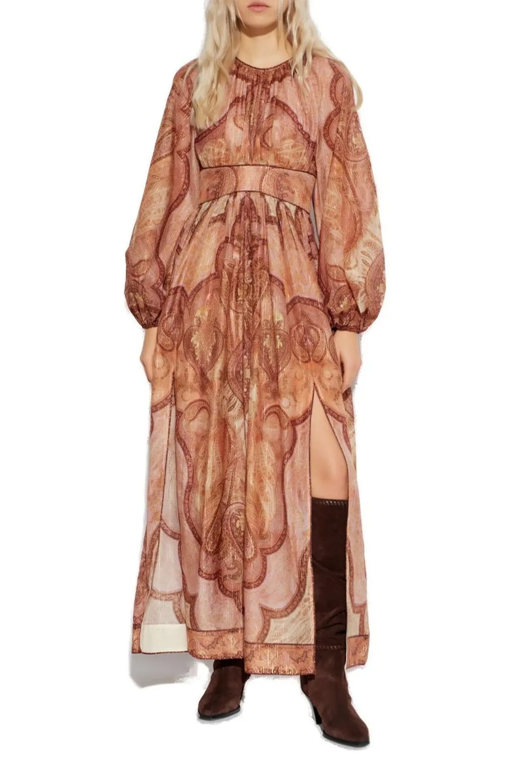 Paisley Print Maxi Dress