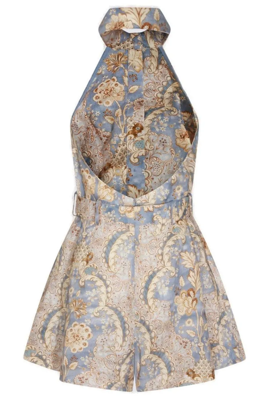 Halterneck Belted Playsuit