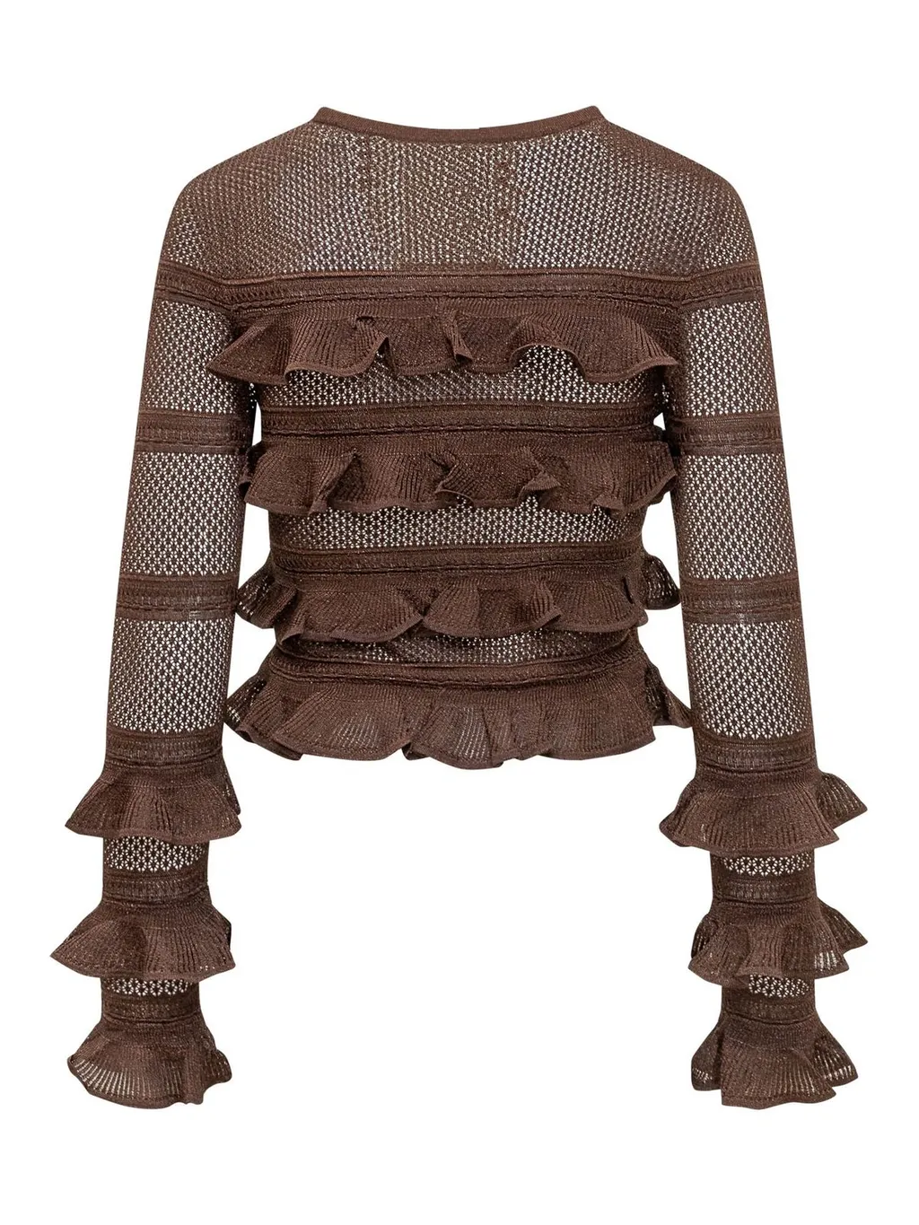 Ruffled Knit Top