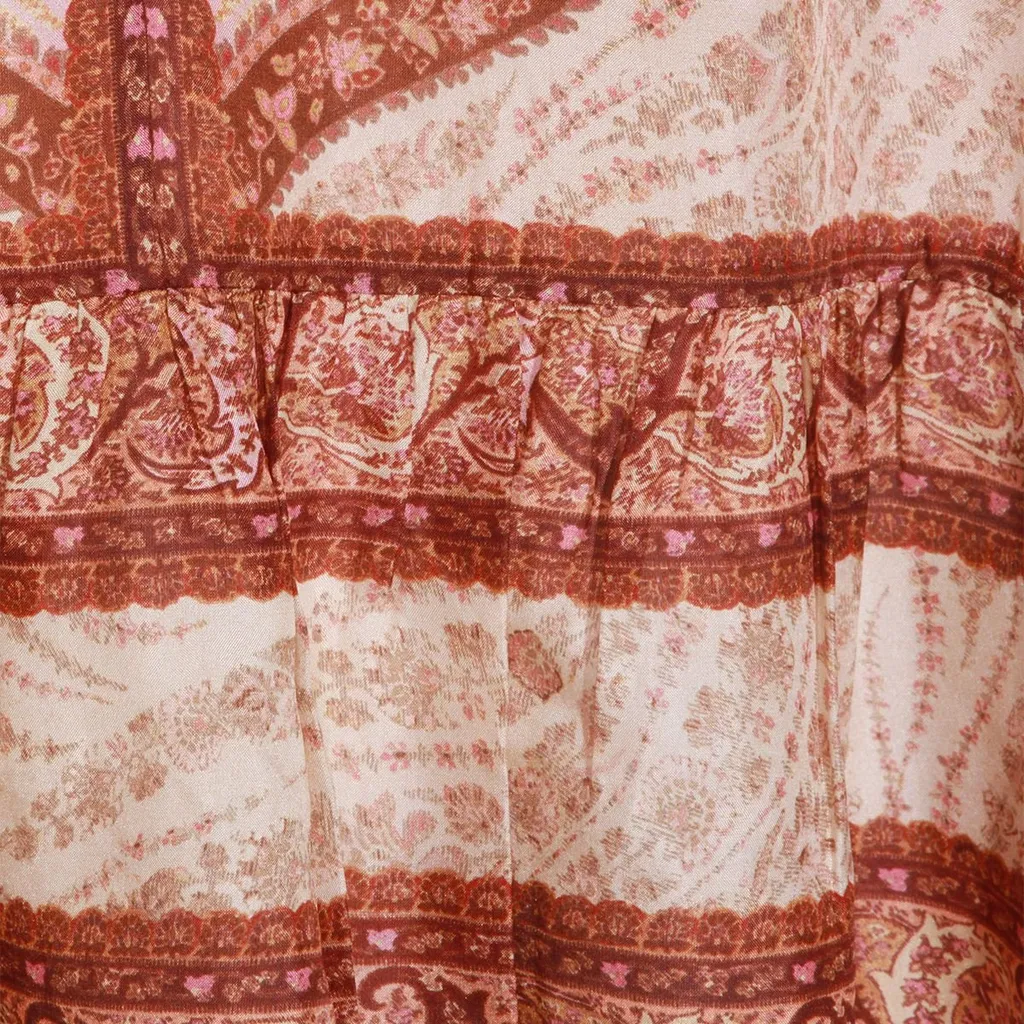 Paisley Print Mini Dress