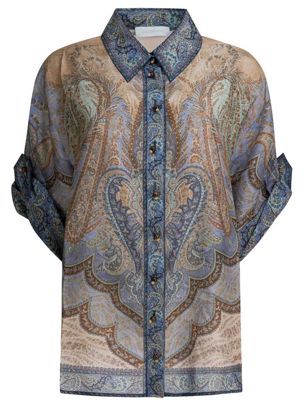Paisley Print Silk Shirt