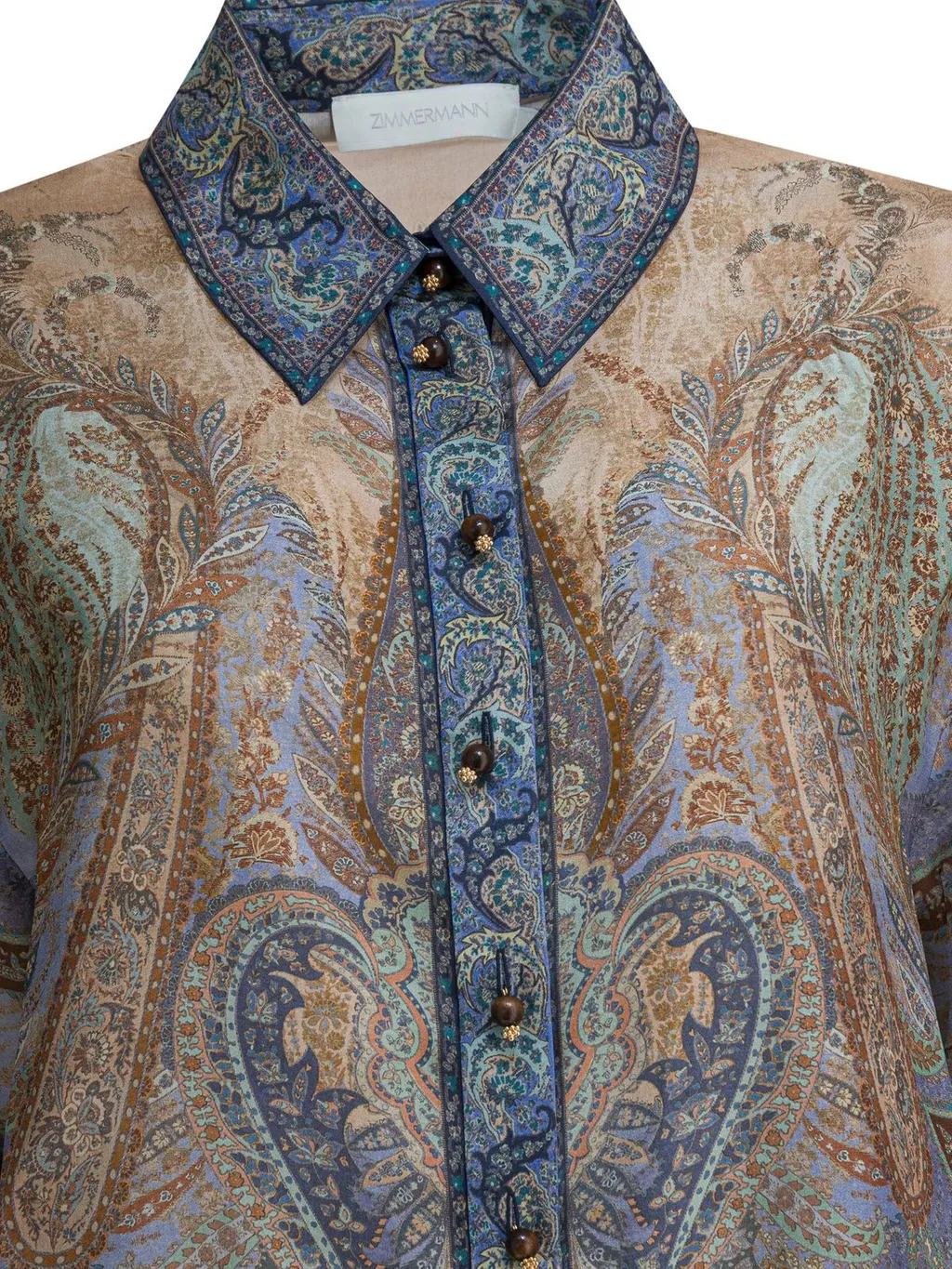 Paisley Print Silk Shirt