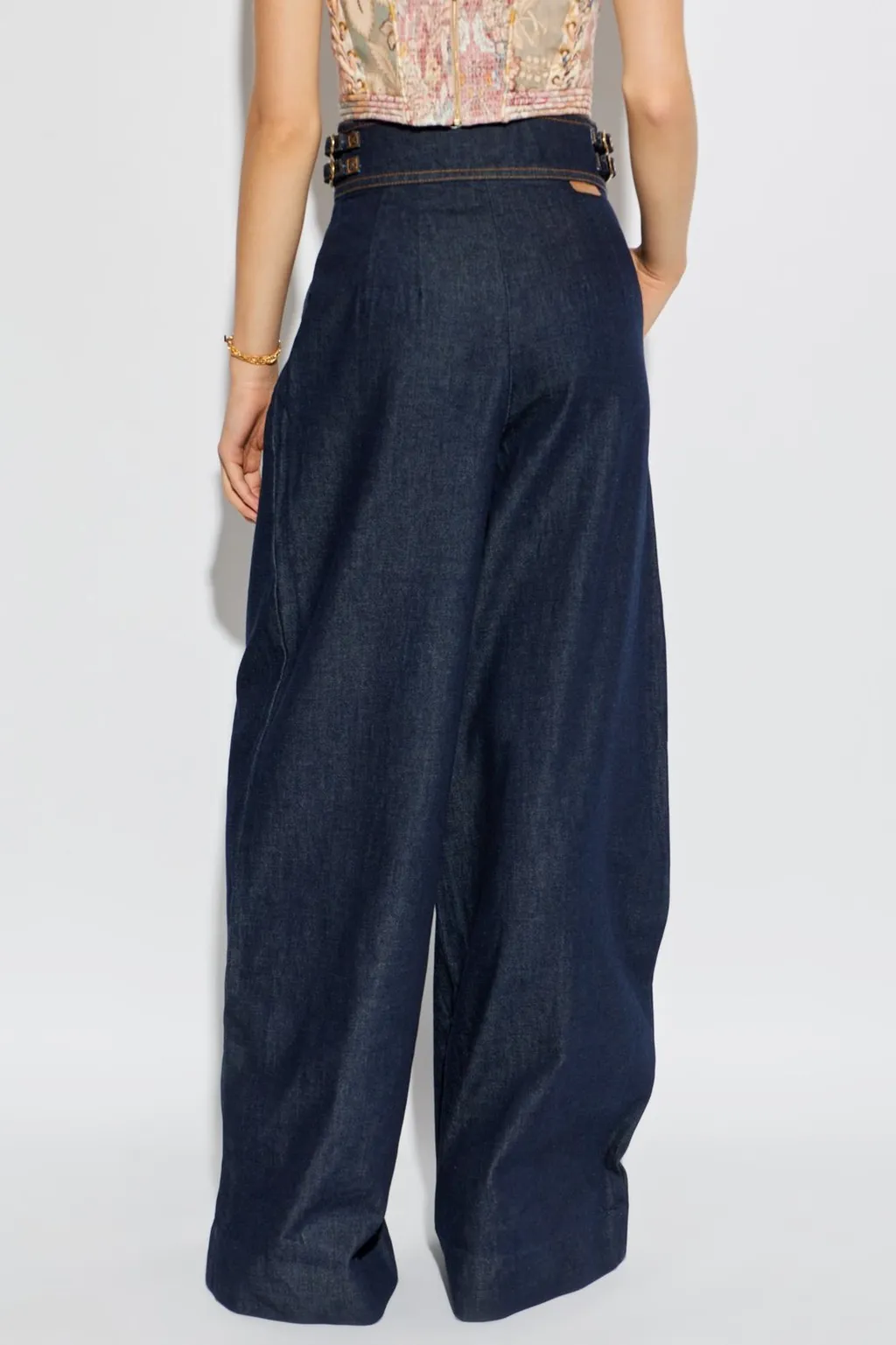 High-Waisted Wide-Leg Jeans