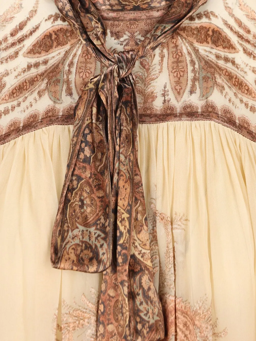 Paisley Print Silk Scarf