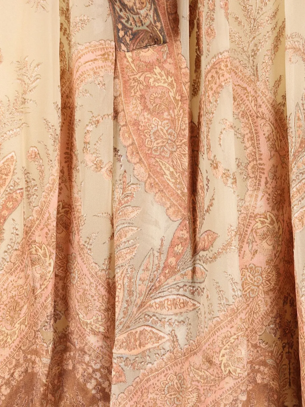 Paisley Print Silk Scarf