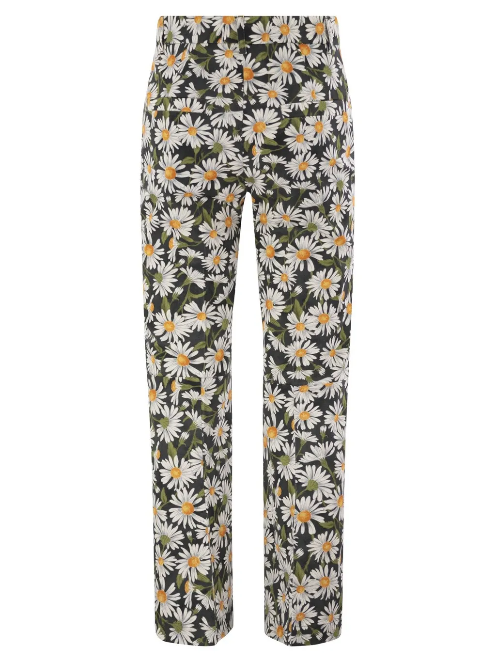 Daisy Print Straight Leg Trousers