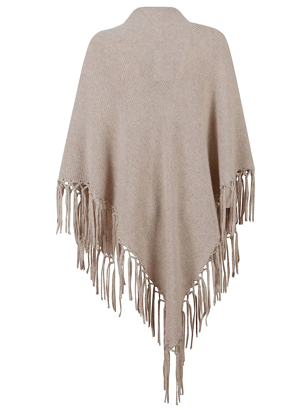 Poncho With Fringes