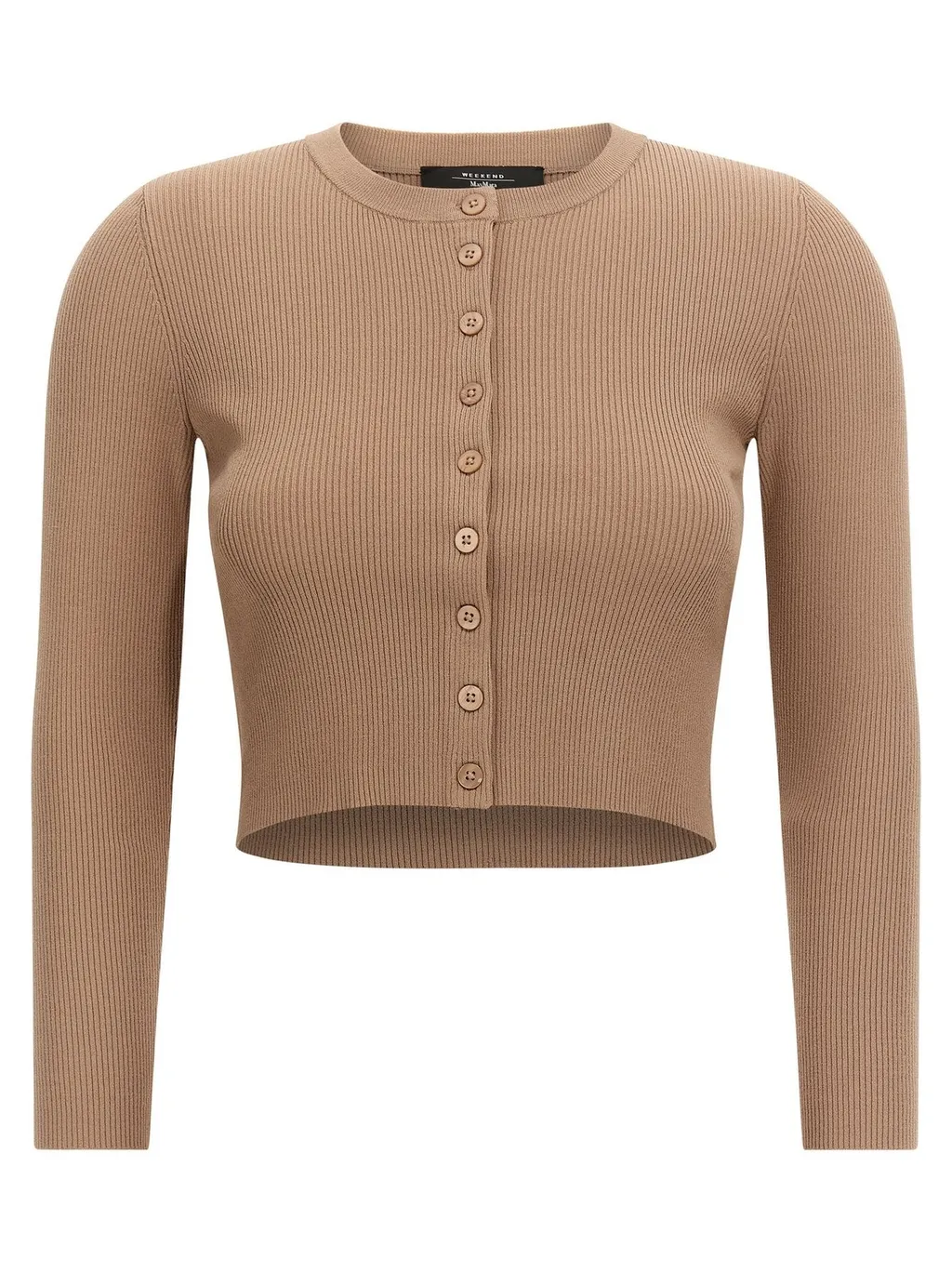 Ribbed Knit Cropped Cardigan