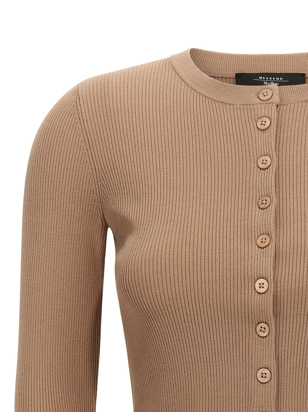 Ribbed Knit Cropped Cardigan