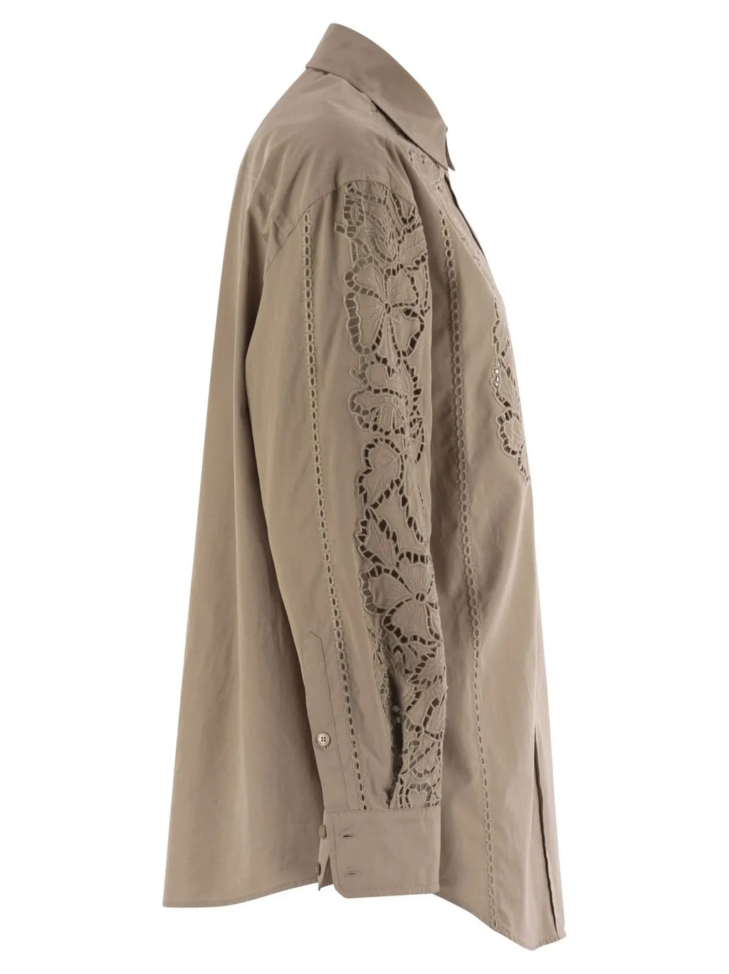 Embroidered Cotton Poplin Shirt