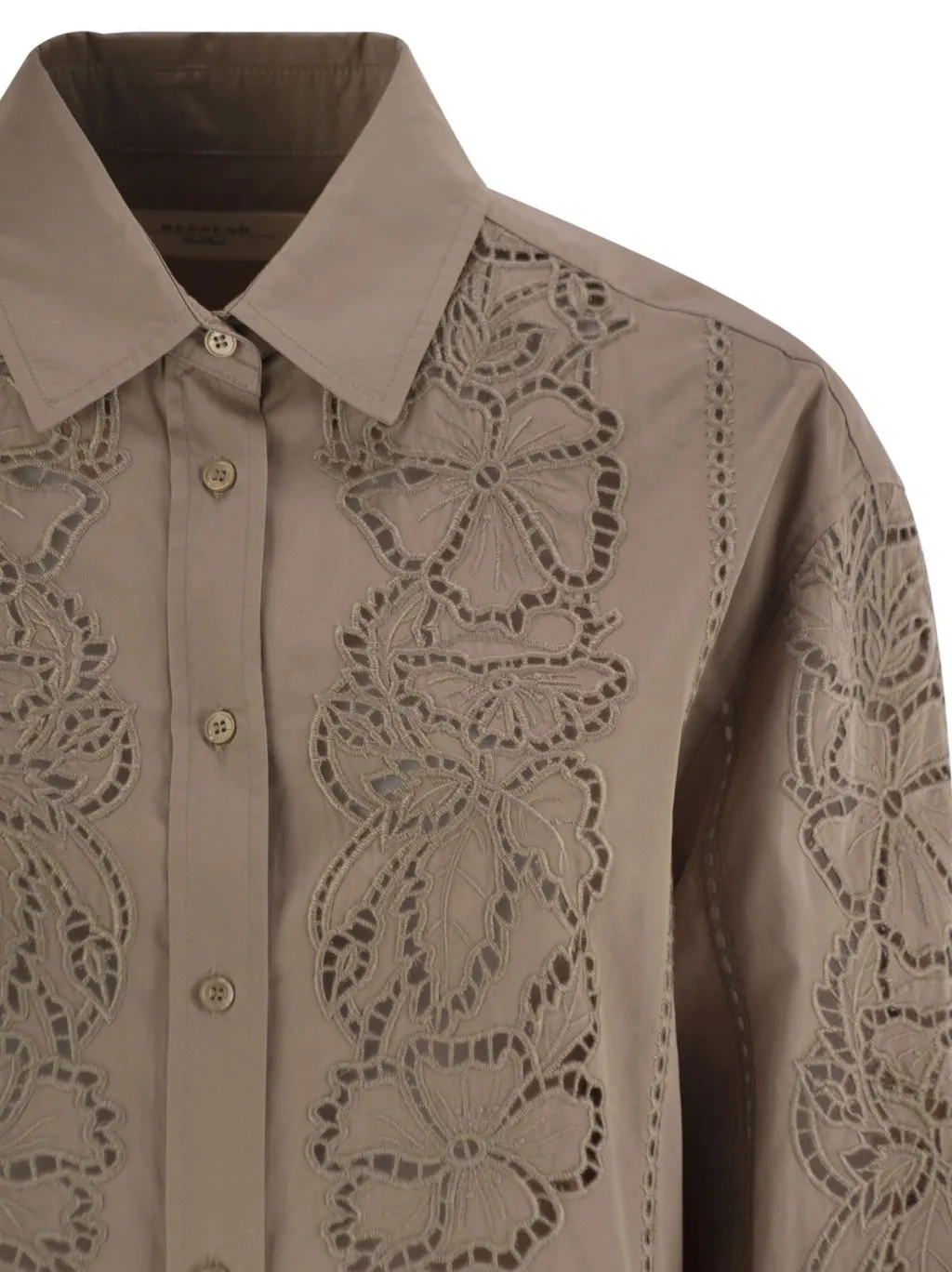 Embroidered Cotton Poplin Shirt