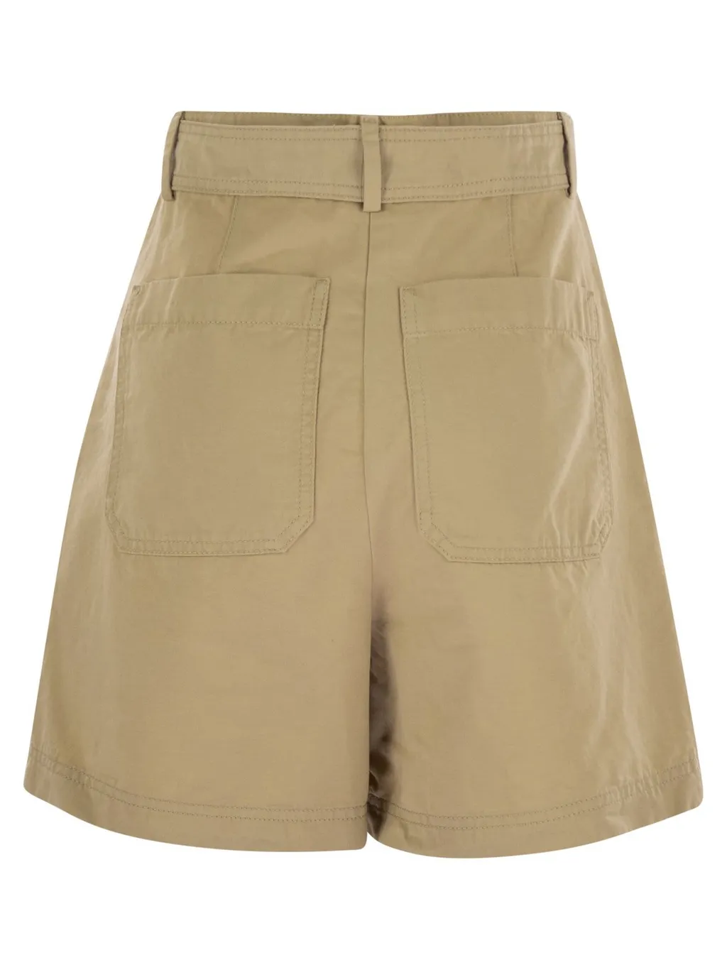 High-Waisted Shorts With Belt