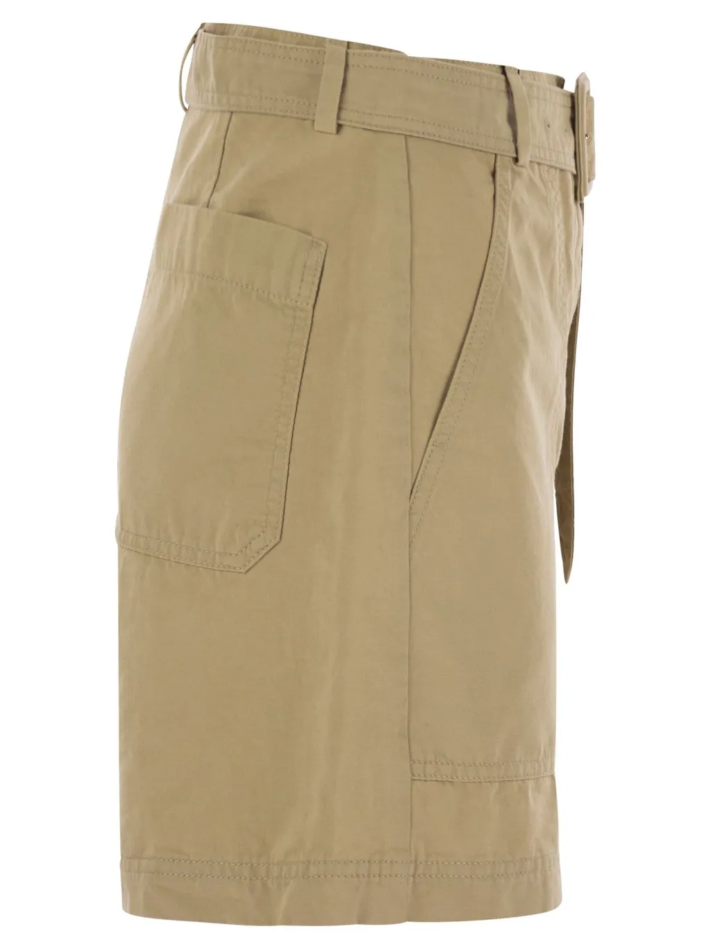 High-Waisted Shorts With Belt