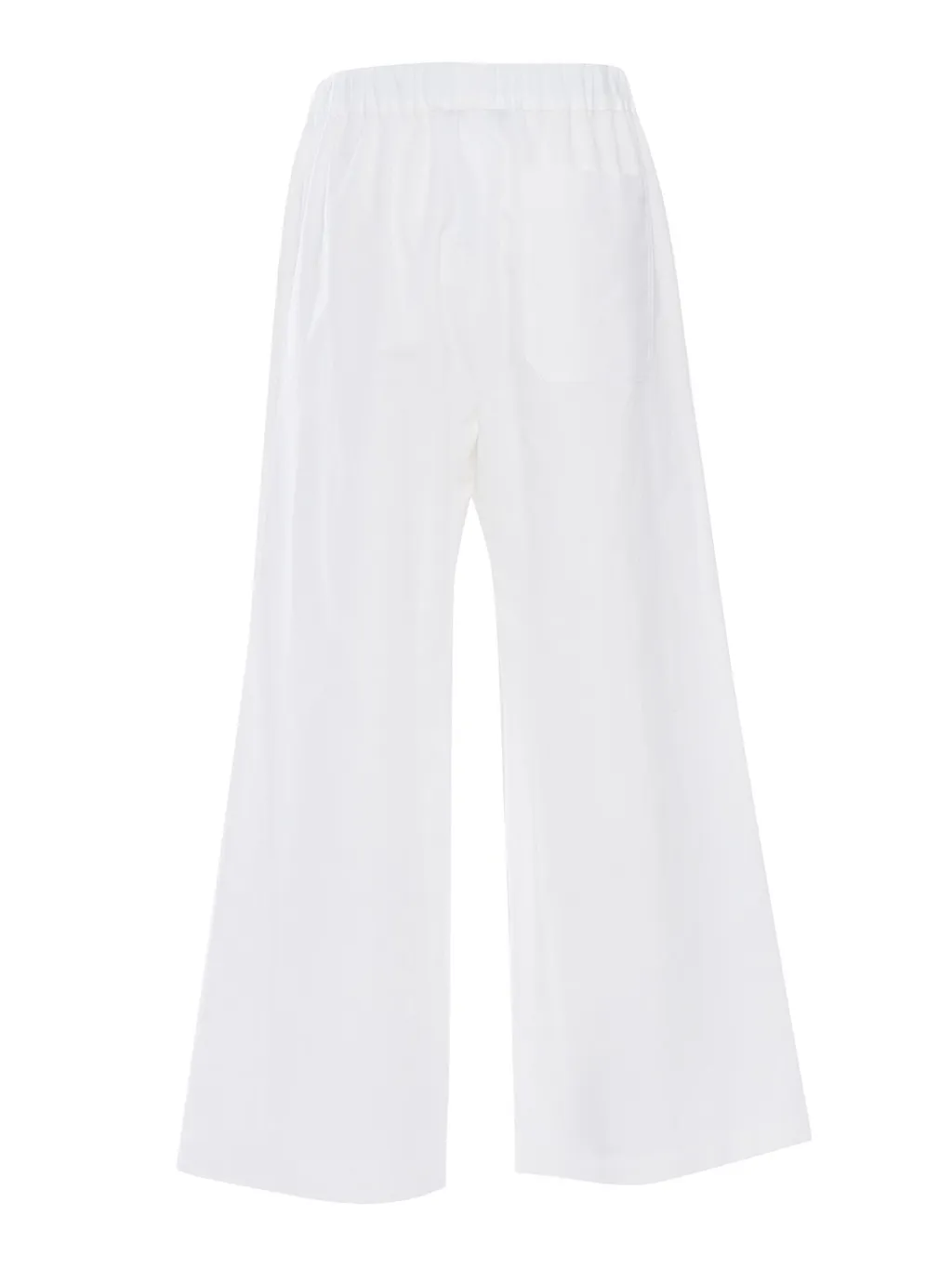 Wide-Leg Pants With Floral Embroidery