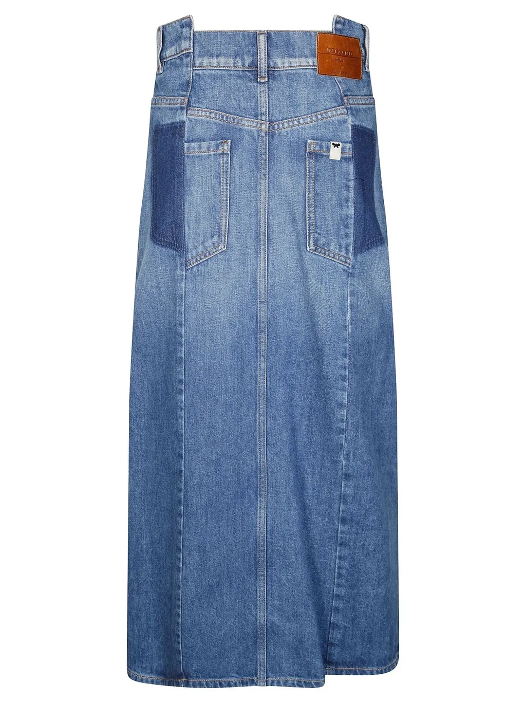Maxi Denim Skirt With Slit