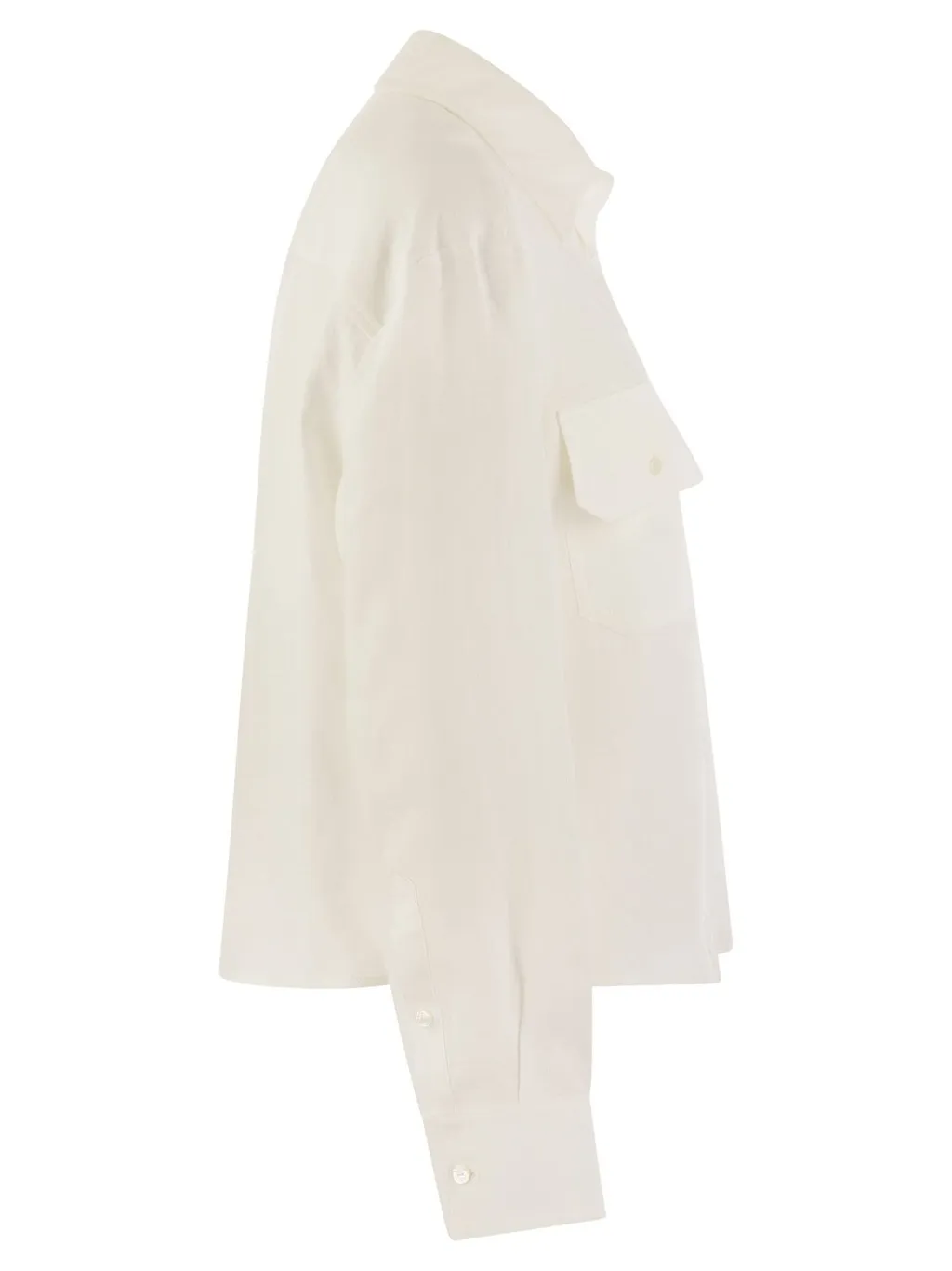 Cotton Shirt With Double Pocket