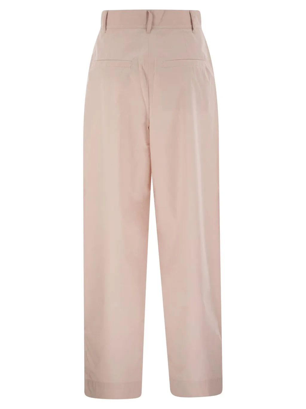 Wide-Leg Pleated Trousers
