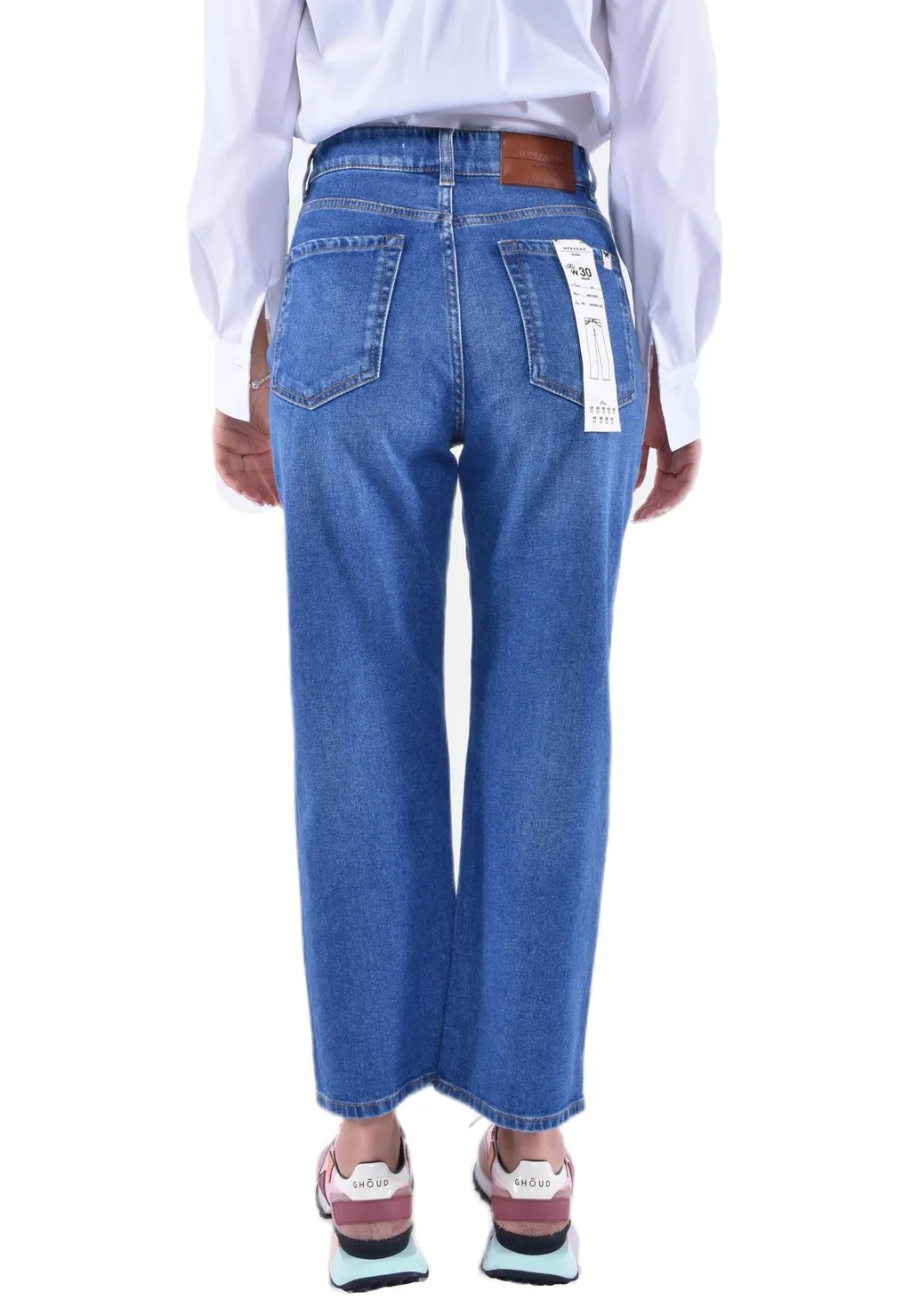 High-Waisted Straight Leg Jeans