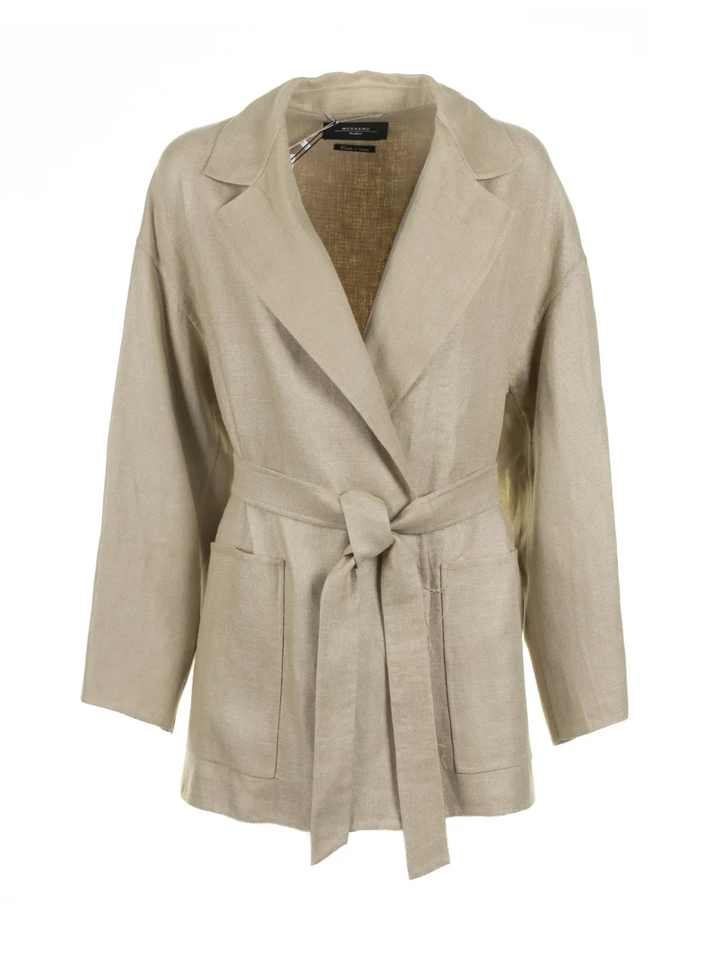 Belted Linen Jacket