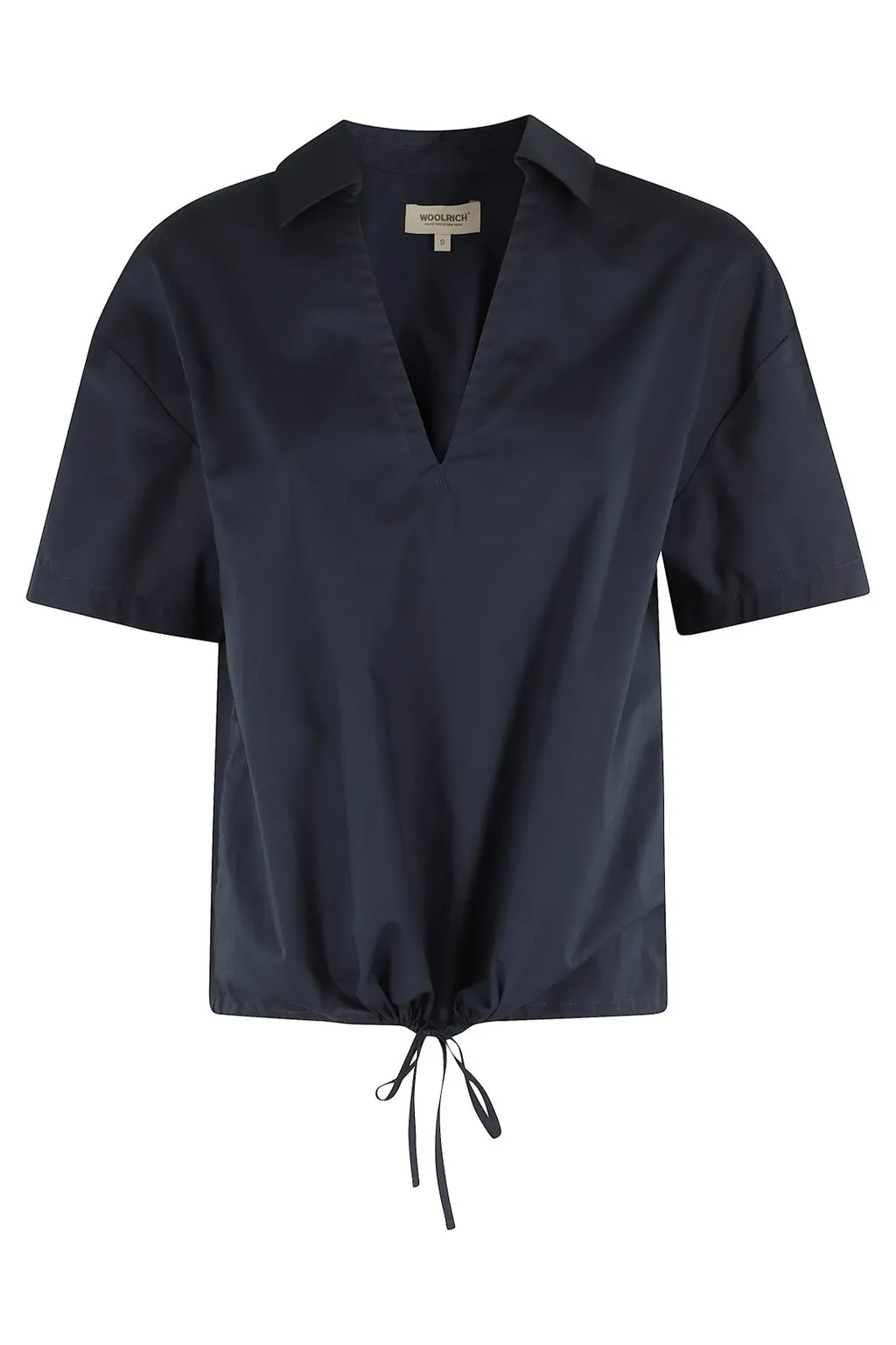 Poplin V-Neck Blouse