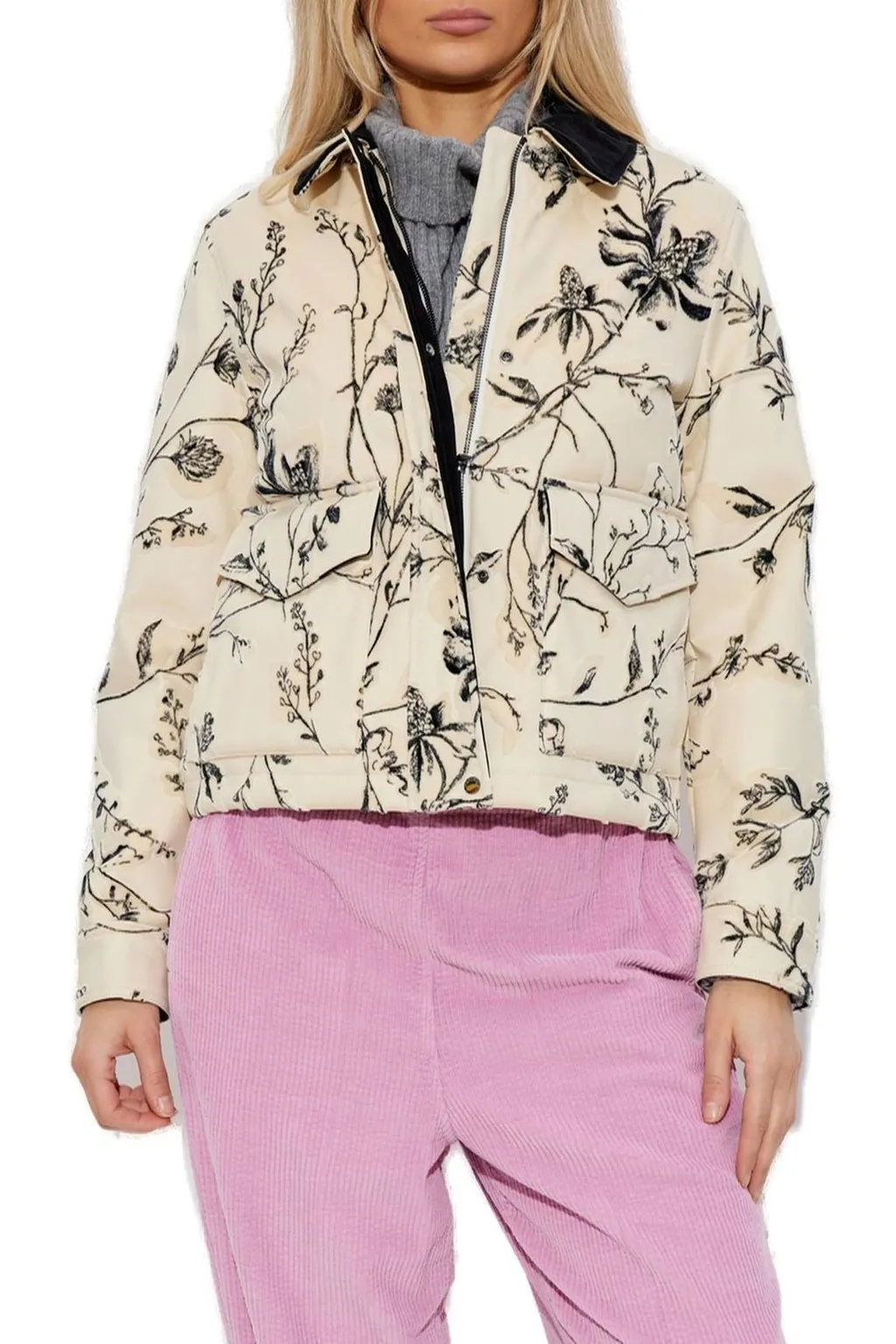 Corduroy Cropped Jacket