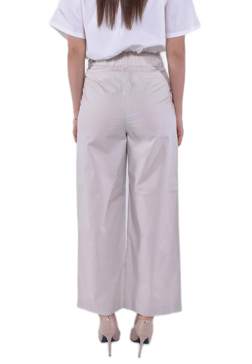 High-Waisted Wide-Leg Trousers