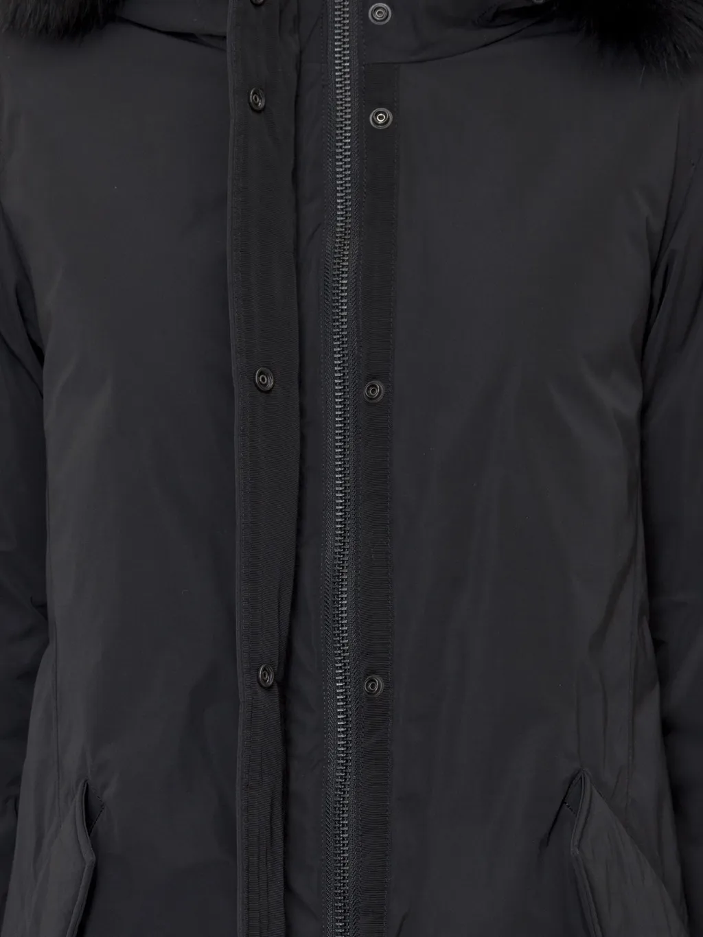 Parka With Fur-Trimmed Hood