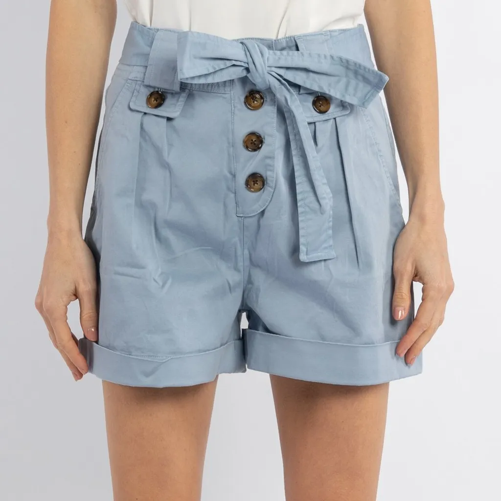 High-Waisted Shorts With Belt