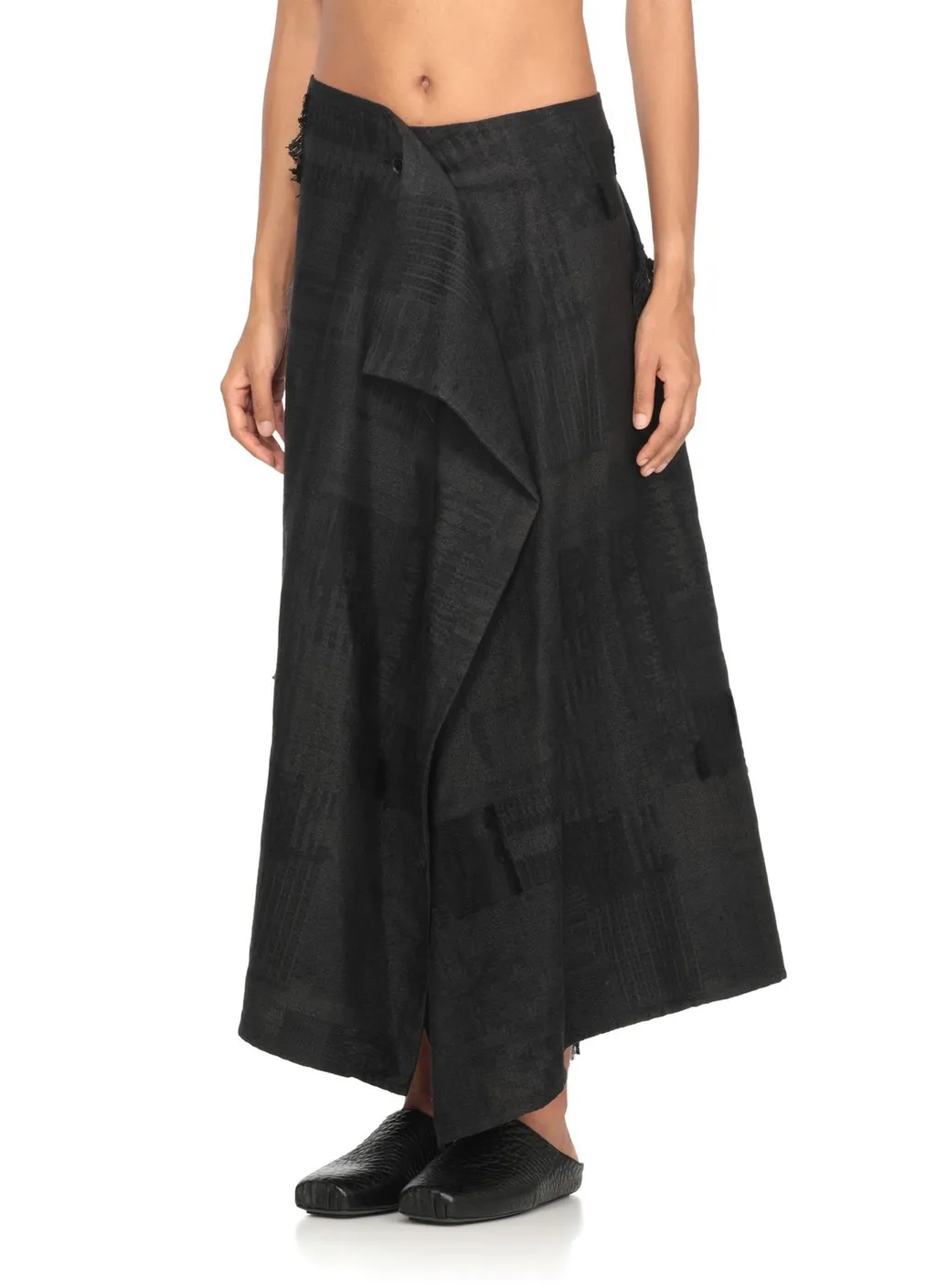 Asymmetric Wrap Skirt