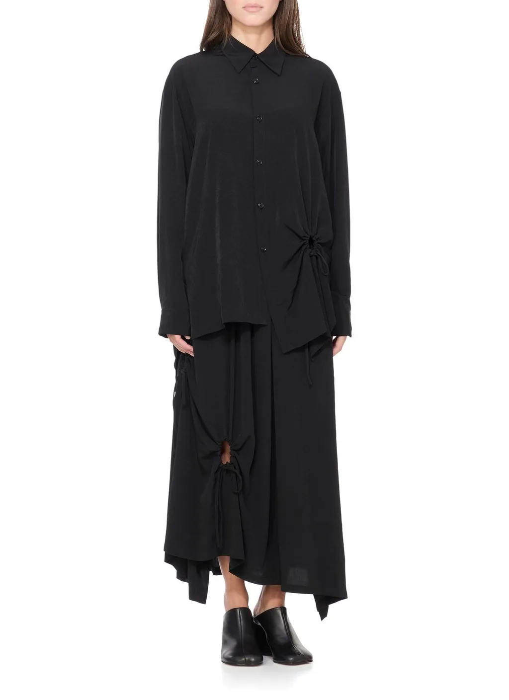 Asymmetric Draped Shirt