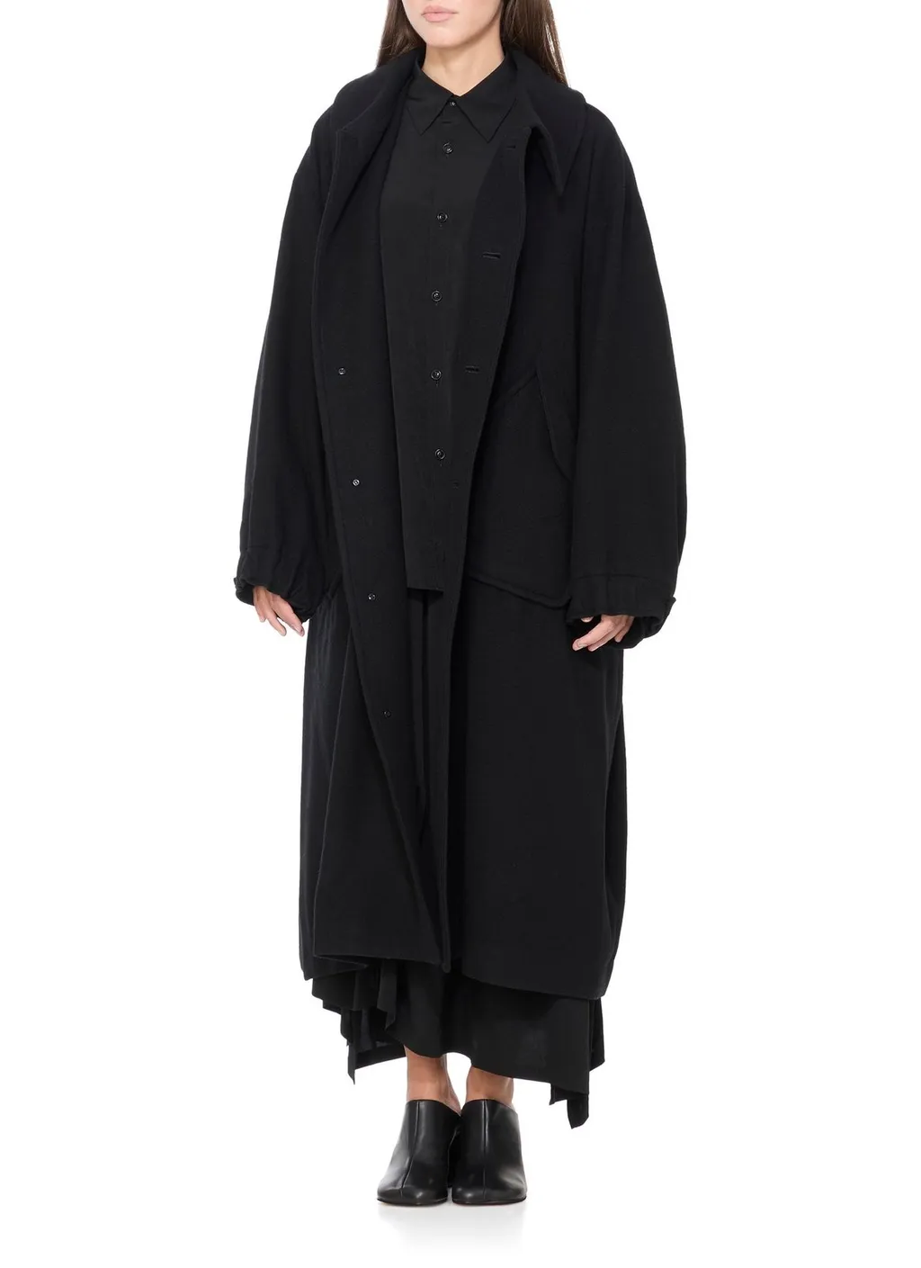 Asymmetric Draped Shirt