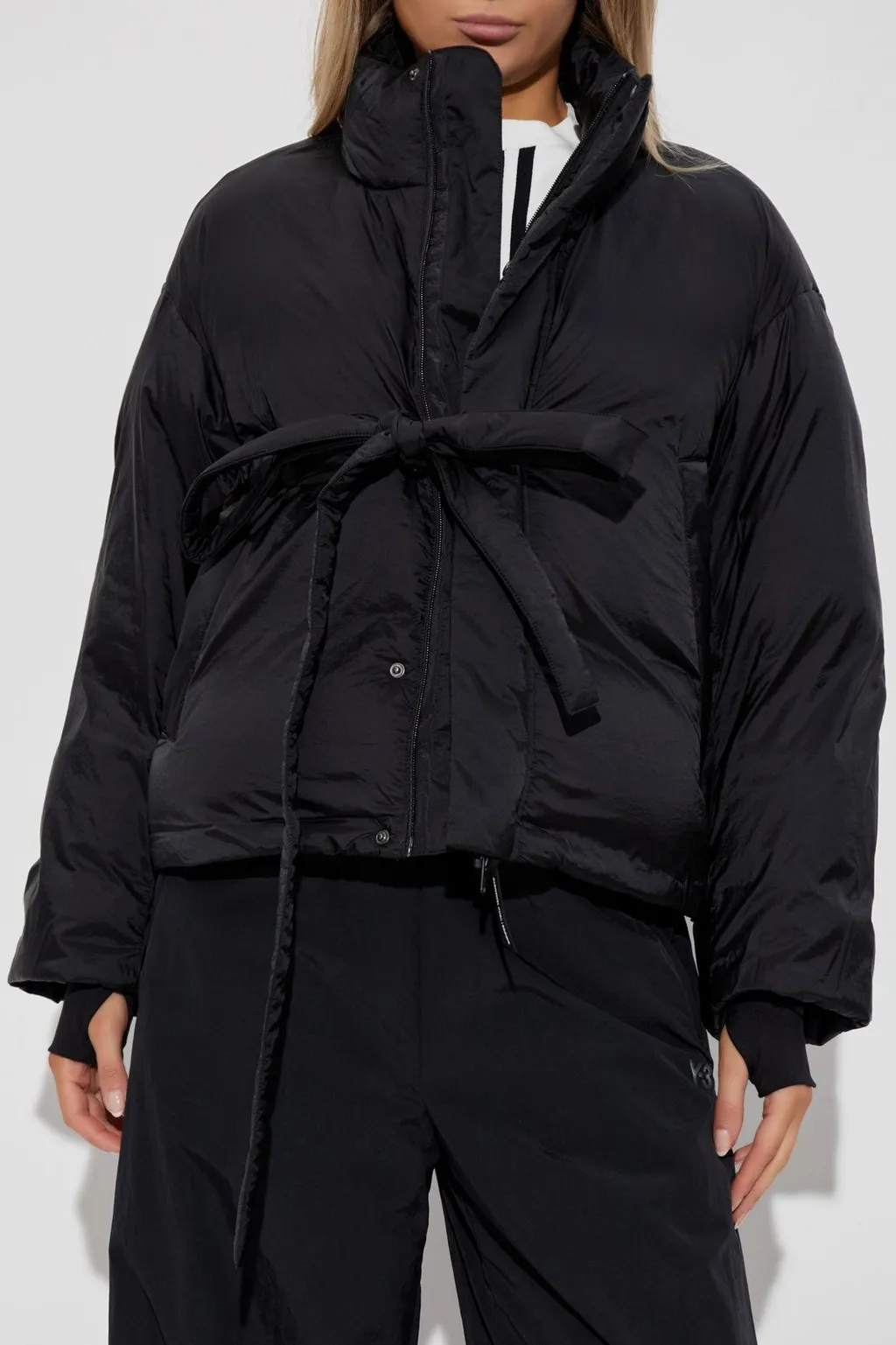 Puffer Jacket With Belt