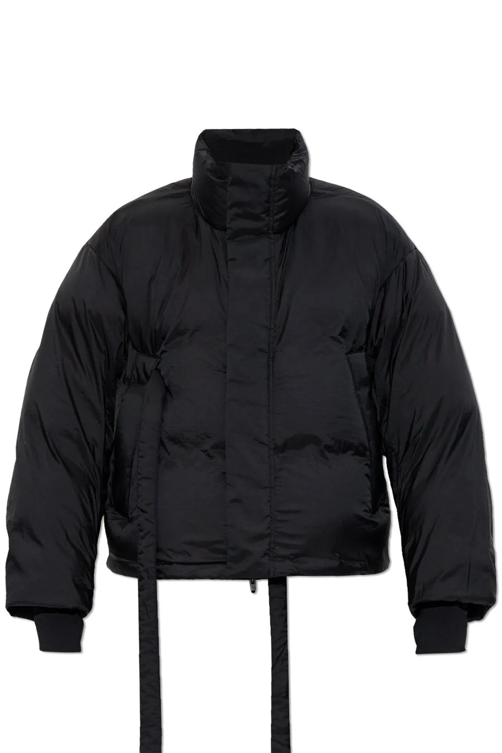 Puffer Jacket With Belt