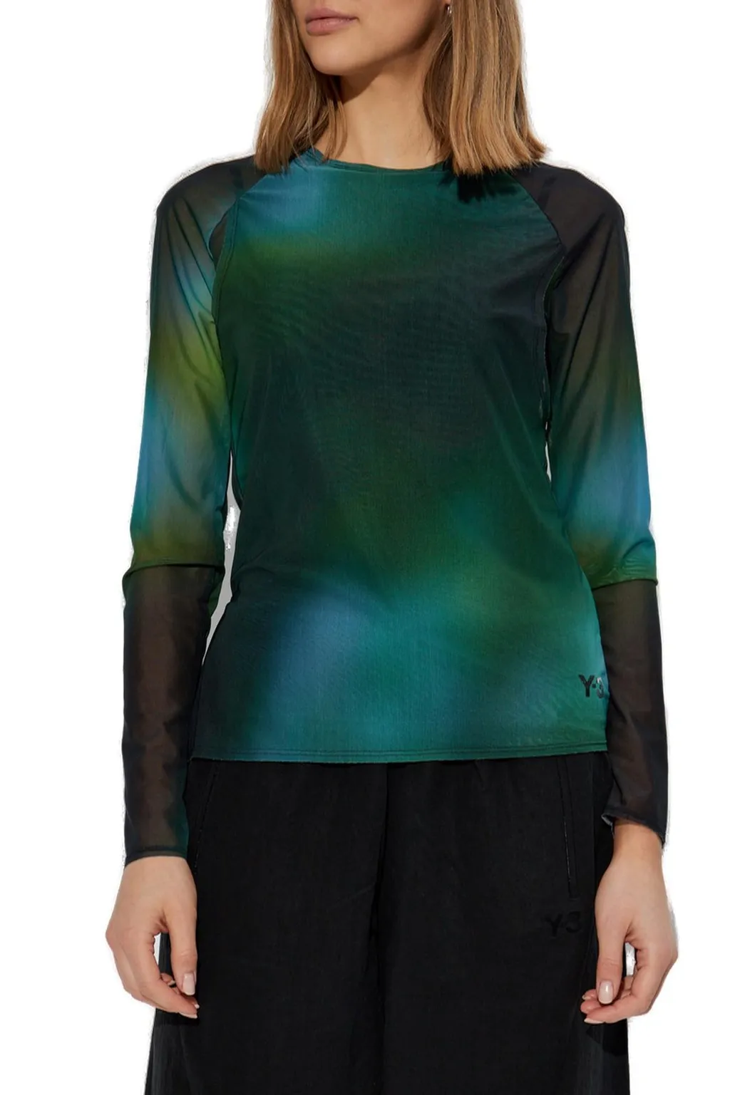 Long Sleeve Mesh Top