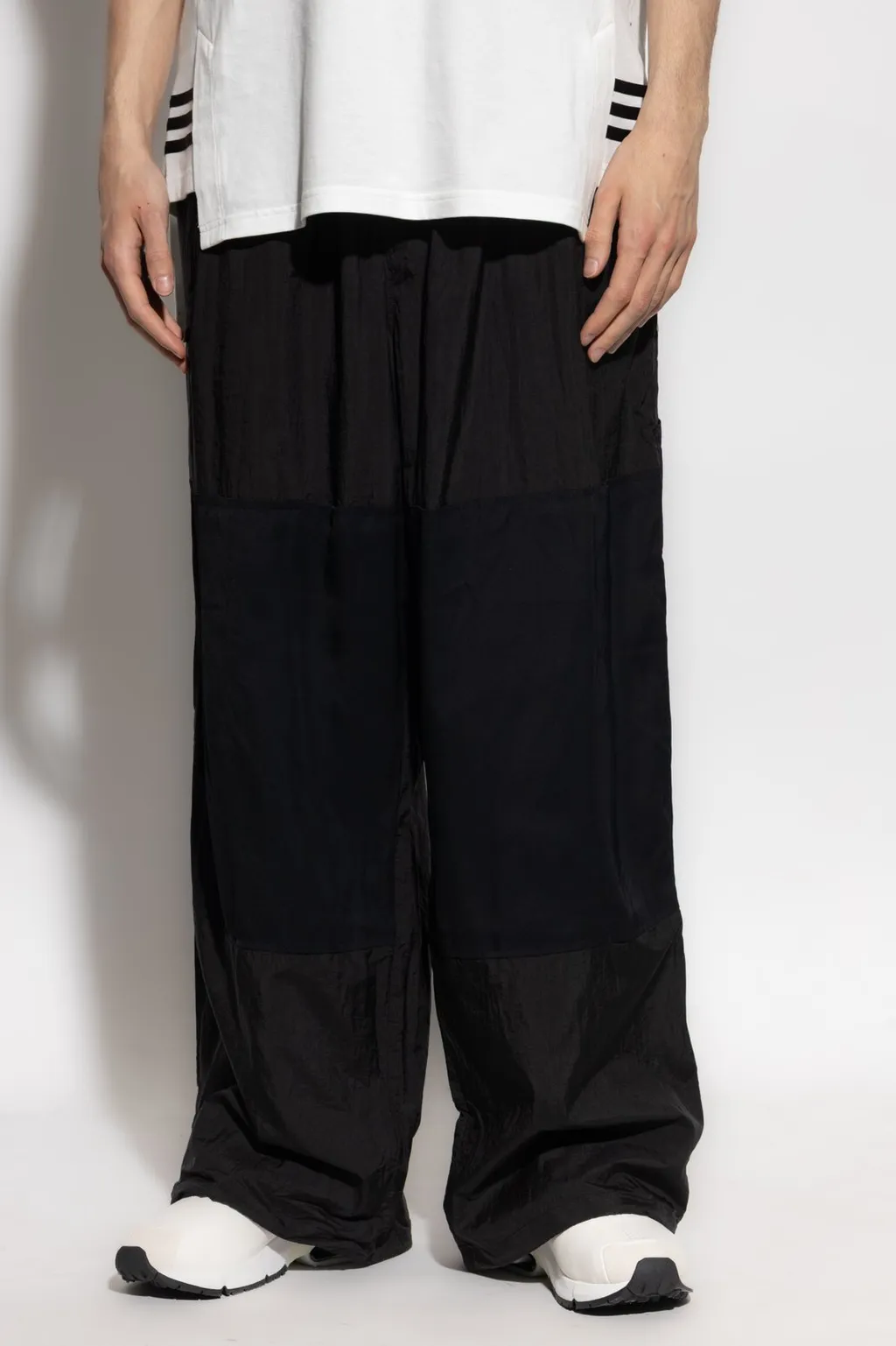 Panelled Wide-Leg Trousers