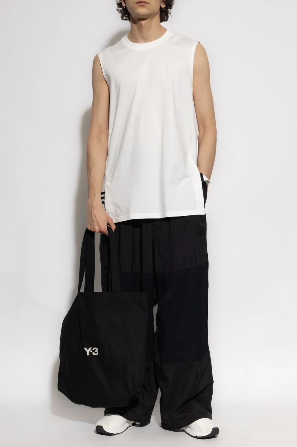 Panelled Wide-Leg Trousers