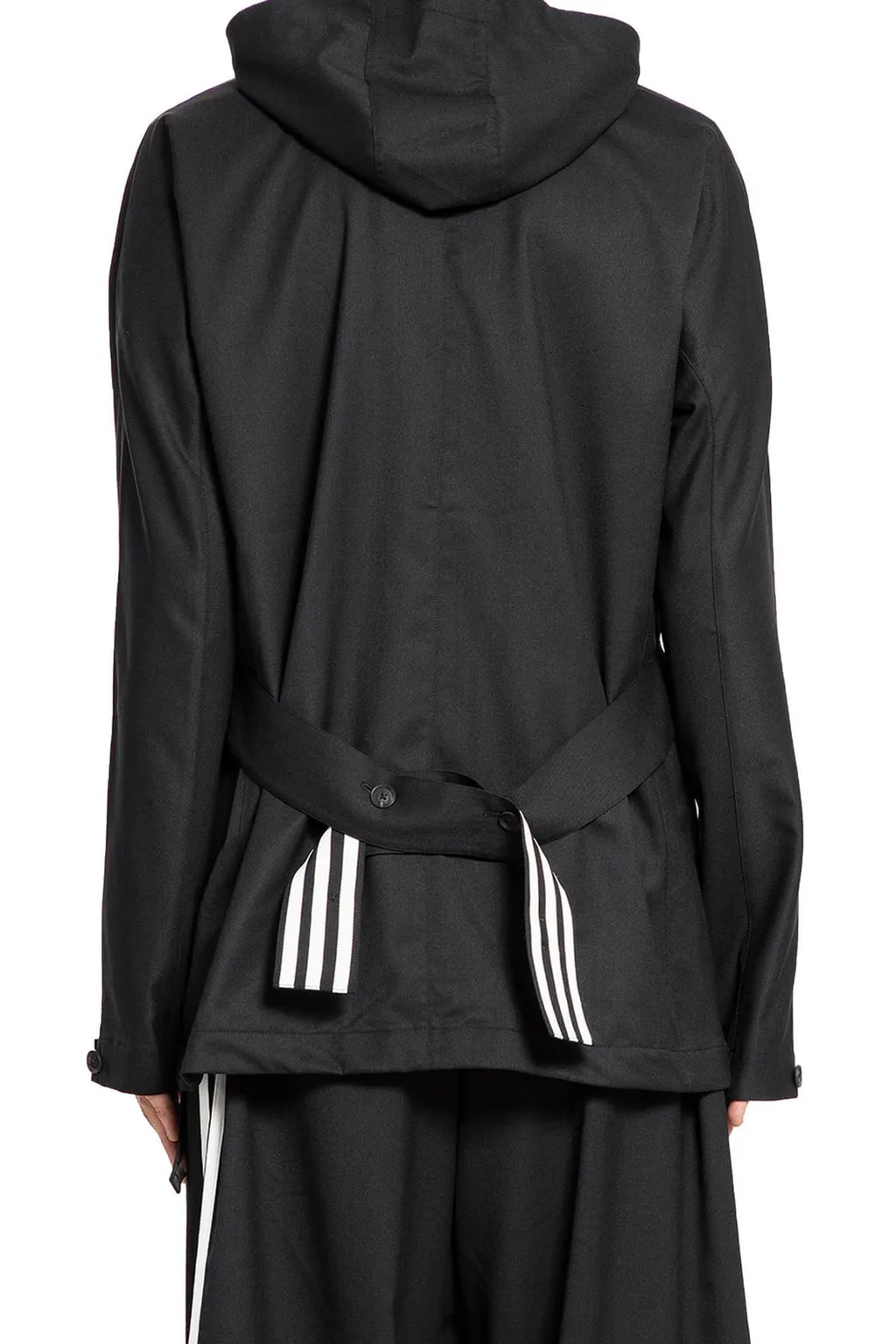 Hooded Jacket With Belt