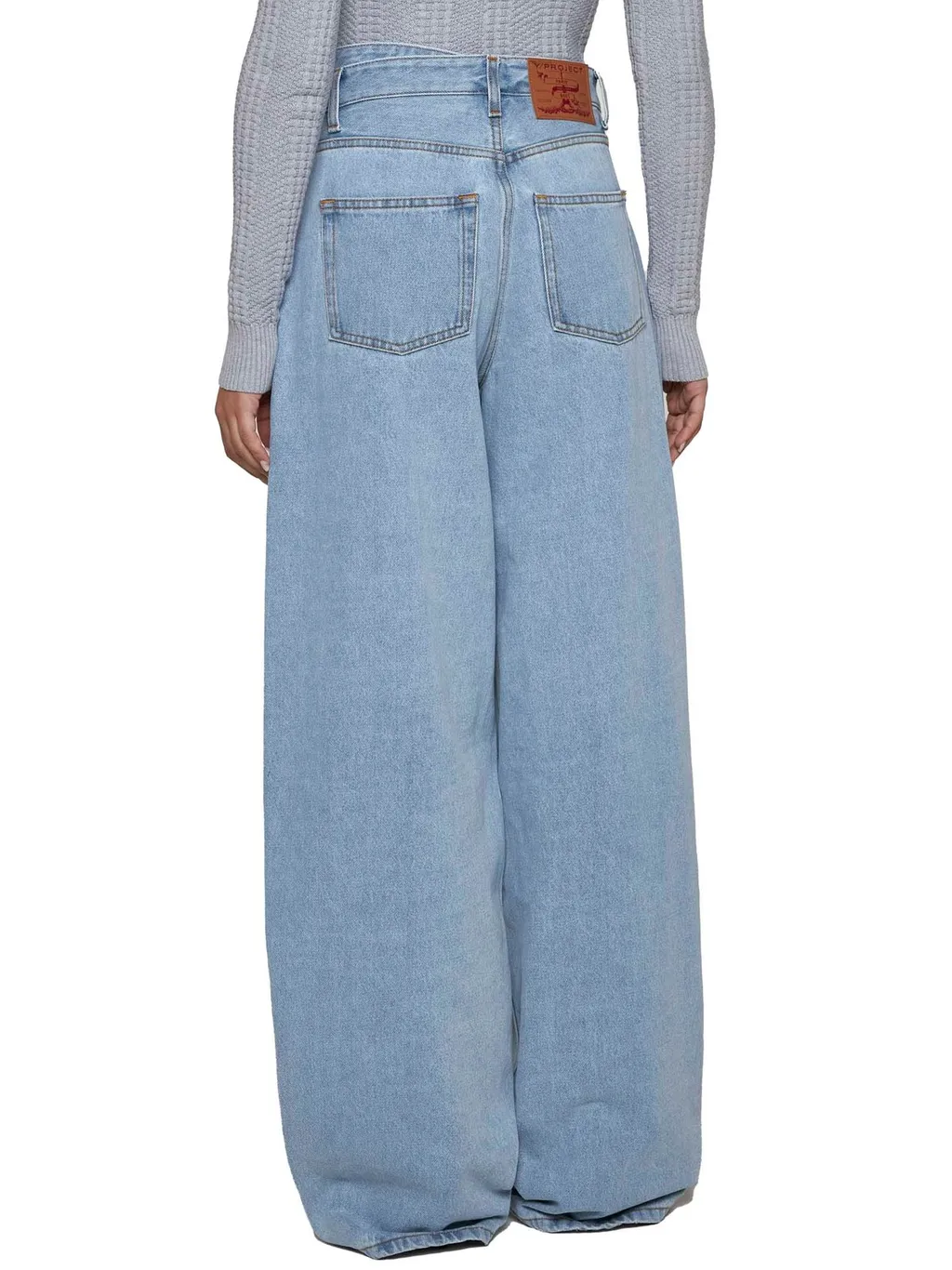 Wide-Leg Jeans With Cut-Out Detail