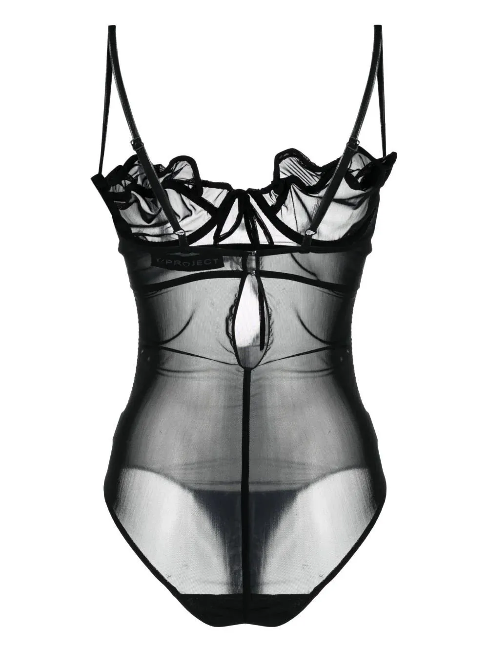 Sheer Ruffle Bodysuit
