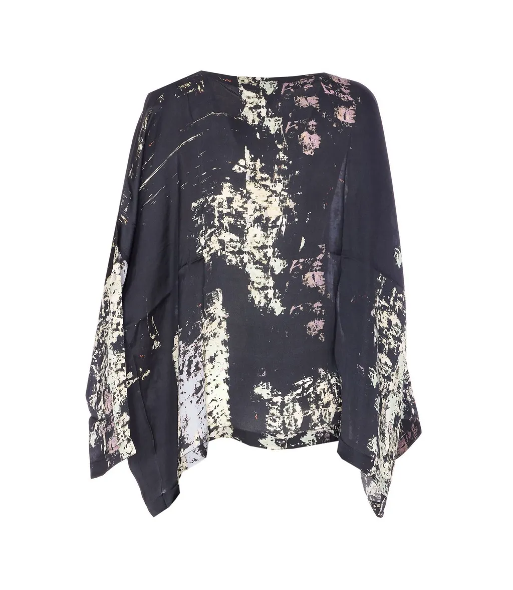 Abstract Print Tunic Top